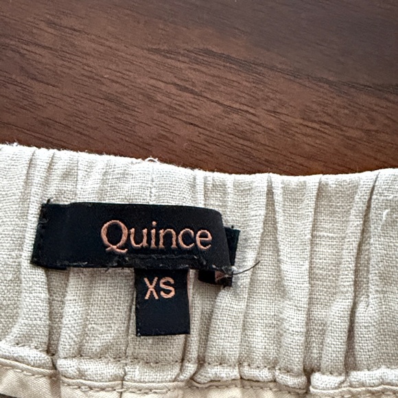 Quince Linen Pants driftwood elastic waist XS - Picture 4 of 7
